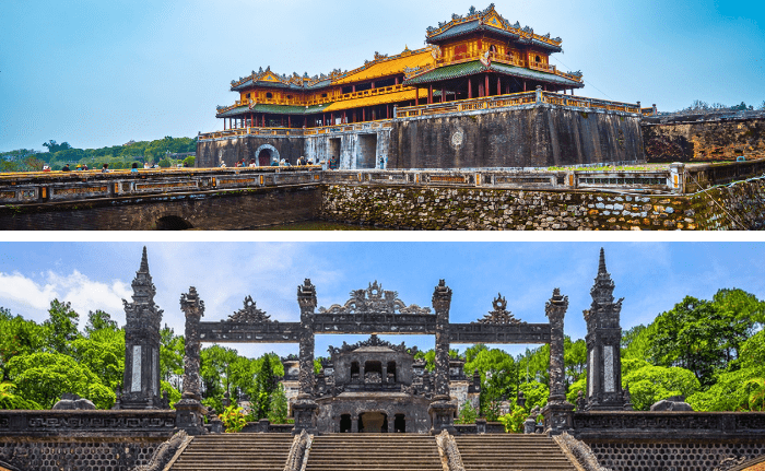 Đai nội Kinh thành Huế và Lăng Khải Định
